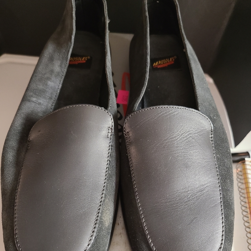 Aerosoles Leather and Suede Flats (A4)